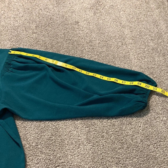 Blue Rain Green Blouse XL - Picture 14 of 15